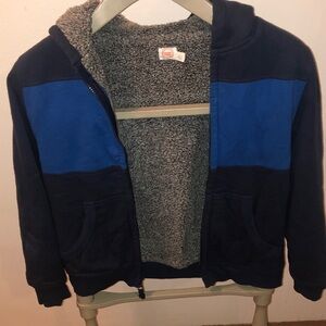 Wonder Nation Blue/black Sherpa Hoodie